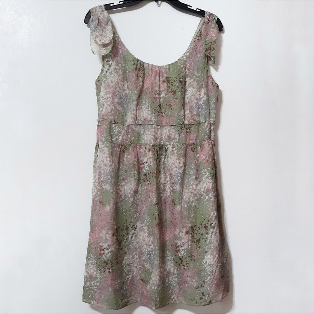 J.Crew silk Caspia dress sz 6 pastel green baby pink sage wedding guest summer